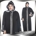 Maxi qualité polyester maxi taille femmes kimono musulman dubai abaya robe